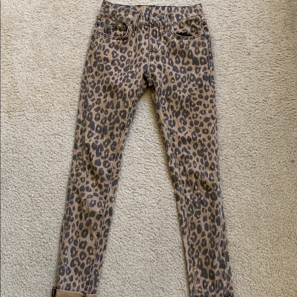 Cheetah print jeans